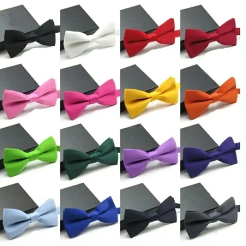Men's Fashion Adjustable Tuxedo Solid Color Wedding Party Bowtie Bow Tie