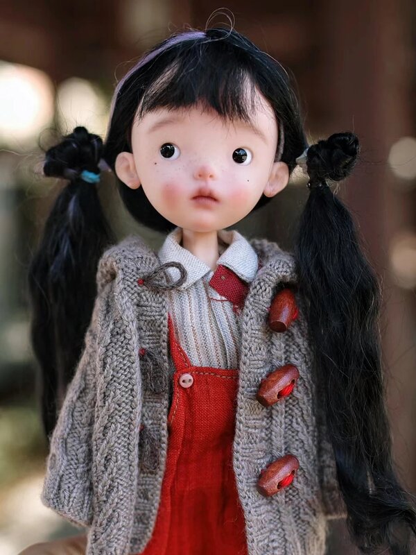 Nowa lalka sd 26cm BJd-1/6 ładna dziewczyna Model z żywicy z serii lamdoudou zabawka makijaż DIY na prezent urodzinowy
