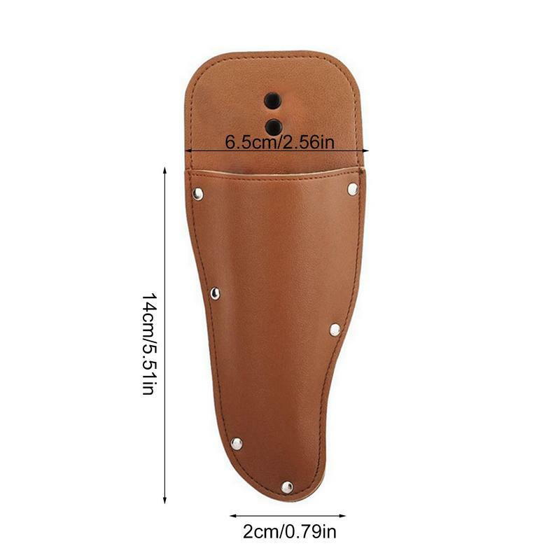 Pruning Shear Leather Sheath Electrician Holder Scissor Bag Protective Leather Case Gardening Tools For Holding Garden Shears