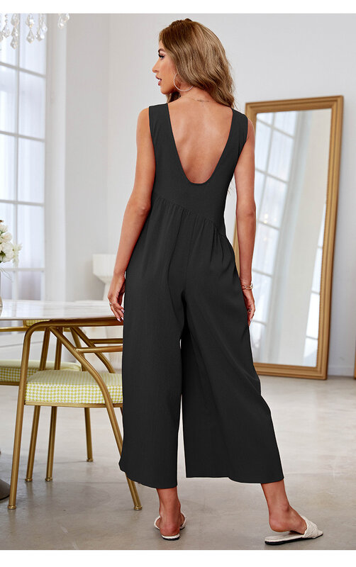 Spodnie na szelkach ciążowe luźna damska odzież do karmienia z dekoltem w szpic jednoczęściowy kombinezon jednoczęściowy kombinezon Streetwear