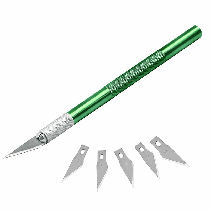 Kit d'outils de couteau de scalpel métallique antidérapant, artisanat de gravure de coupe, opaque, robuste, téléphone portable, outil de bricolage PCB, livraison rapide, nouveau, 2024