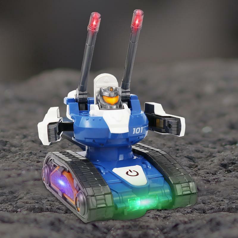 Stiel Baukästen für Kinder pädagogische selbst fahrende Roboter Tank Stiel Spielzeug Bausteine bunte Licht Universal rad für