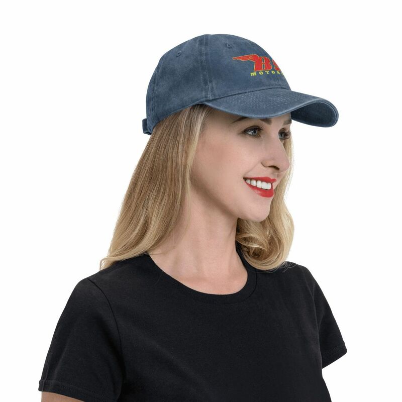 Berretti da Baseball per moto BSA cappellino da sole in Denim invecchiato retrò uomo donna Outdoor Running Golf Caps Hat