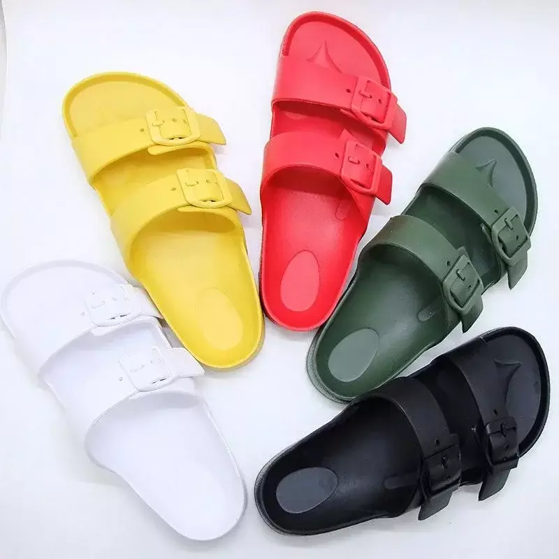High quality slippers for men women casual comfortable light soft bottom anti-skid outdoor sandals women's flat slides plus 46