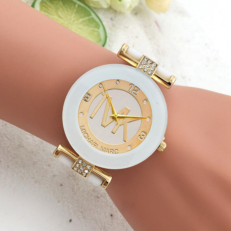 Marka TVK Zegarek kobiety prezent modne zegarki czarny ekskluzywny Zegarek żel krzemionkowy Zegarek kwarcowy kobieta Relogio Masculino Zegarek damski