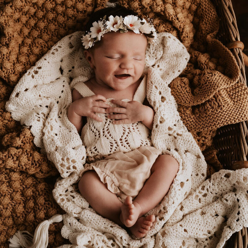 Macacão de tricô oco recém-nascido, adereços para fotografia, material algodão, infantil, bebês meninas, neonato