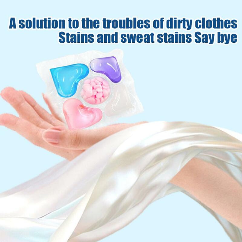 1 pz detersivo cinque in uno fragranza duratura palline per bucato profumo di perline di condensa detergente per bucato Multi-effetto antiacaro