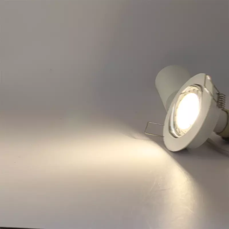 Luz de techo empotrada LED de aluminio, marco de montaje redondo de aluminio, negro, blanco, níquel, Bronce Antiguo, accesorios de foco
