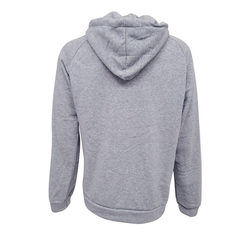 Men Hooded Hoodie with Pockets Zip-up Long Sleeve Solid Color Fall Spring Sweatshirt Male Sports Coat Jacket for Casual Daily