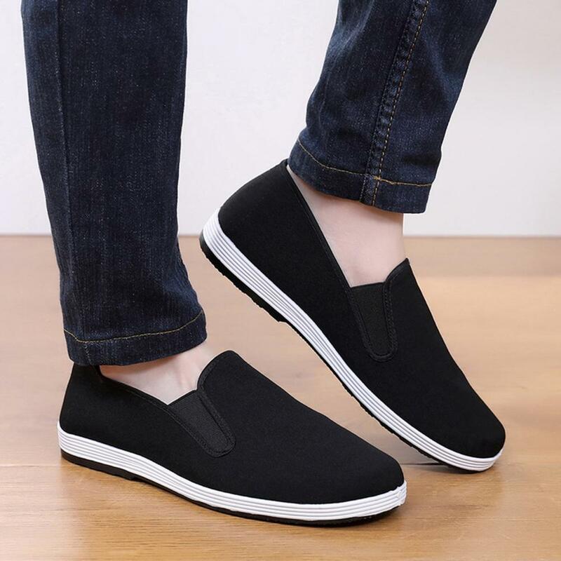 Men's Traditional Chinese Kung Fu Cotton Cloth Shoes Tai-chi Martial Art Training Sneakers Breathable Wearable Sport Footwear
