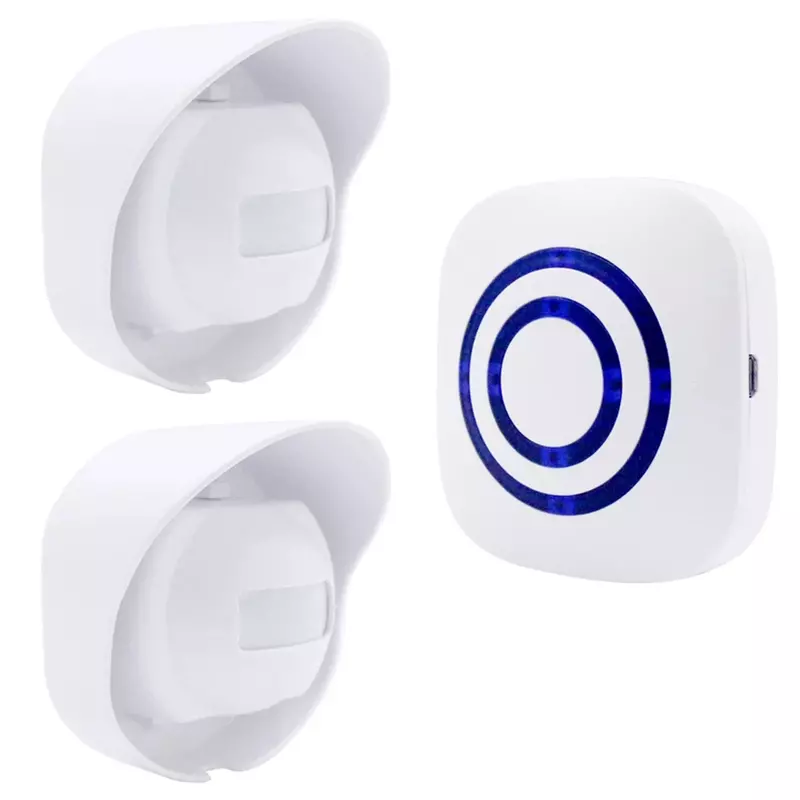 Campanello senza fili PIR Store Shop Welcome Motion Sensor rilevatore a infrarossi allarme a induzione campanello per porte campanello per cancello impermeabile