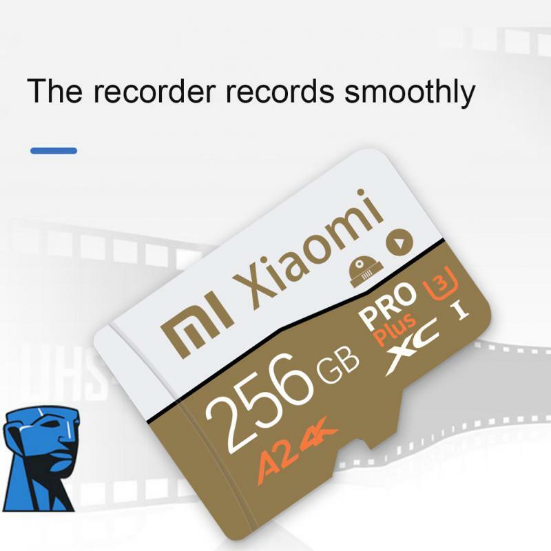 XIAOMI Micro tf kartu SD 2TB Smart A2 Class10, kartu memori SD kecepatan tinggi 1TB 128GB 256GB untuk ponsel/kamera