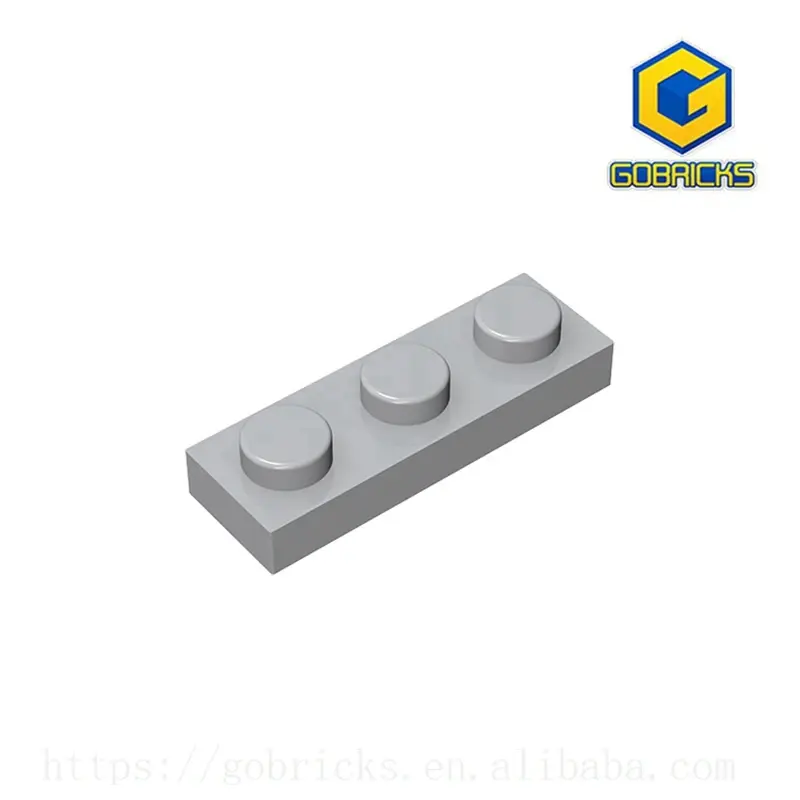 Pelat GDS-503 1x3 kompatibel dengan lego 3623 buah dari anak-anak DIY pelat partikel blok bangunan DIY
