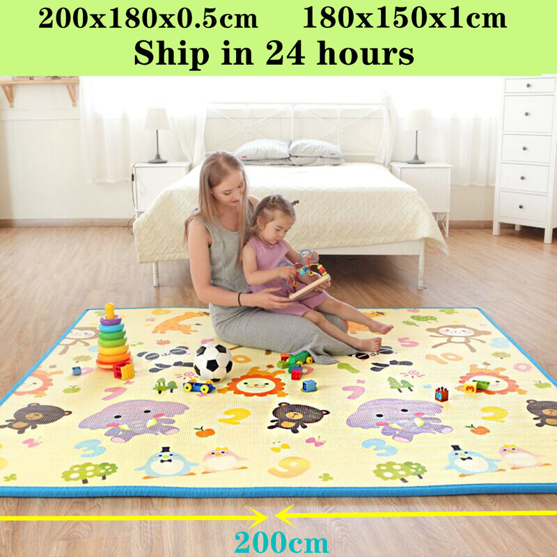 Tikar lipat bayi, karpet bermain merangkak 1cm/2023 cm tebal baru 0.5 untuk keamanan anak-anak