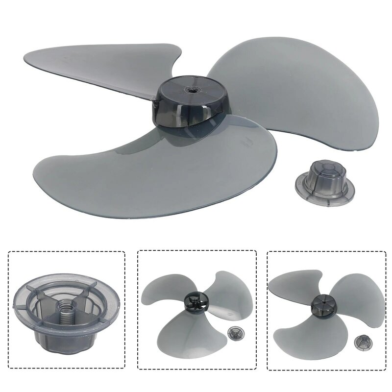 Plastic Fan Fan Blade General Accessories Household With Nut Cover Plastic Fan Blade Fan Accessories Household