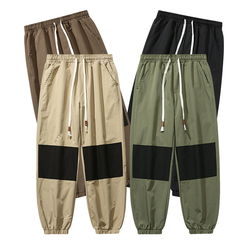 2024New primavera estate pantaloni da uomo stile Safari americano vitalità giovanile moda sportiva pantaloni Casual elastici con coulisse sottile