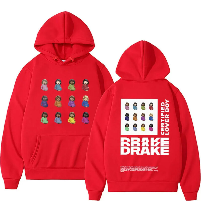 Certified Lover Boy Album Graphic Pullovers Sweatshirts Men's Hip Hop Casual Funny Hoodies Unisex Streetwear Rapper Drake Hoodie