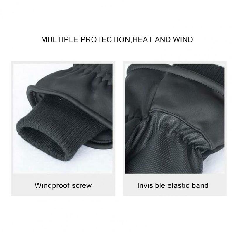 Ridding Gloves 1 Pair Practical Non-slip Elastic Band Design  High Elasticity Anti-pilling Adult Mittens Outdoor Supplies