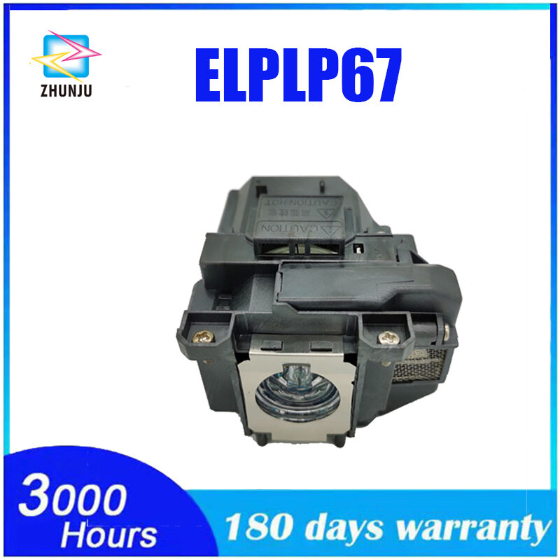 ELPLP67 para Epson PowerLite, cinema home 500, 707, 710HD, 750HD, EX5210, EX7210, EX3210, EX3212, VS210, VS220, X12, W12, S12, V13H010L67