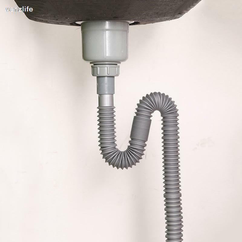 Vanzlife-シンク用の拡張可能な排水管,洗面台用の排水管,防臭,拡張可能