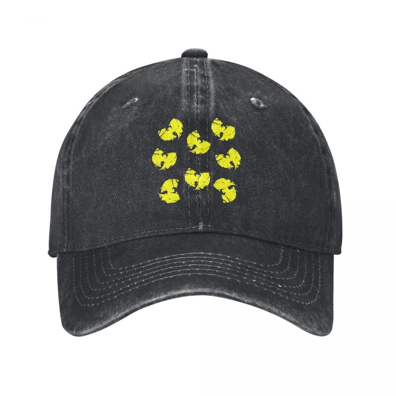 Hype Wu Clan หมวกเบสบอลสไตล์ unisex หมวกฮิปฮอปกลุ่มแจ็คเก็ตยีนส์ขาดล้างได้หมวกกลางแจ้งทุกฤดูกาลเดินทาง Snapback