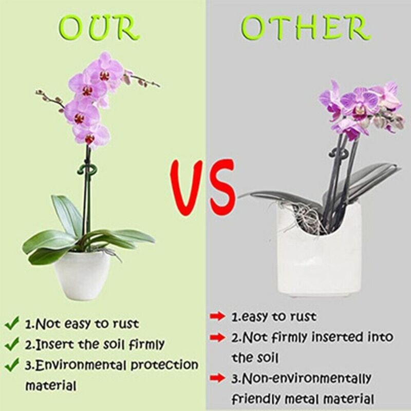 5/10 stücke Pflanze unterstützt Topf befestigung wieder verwendbare Blumen halter Garten ausrüstung Blumen halter Stange Blatts chutz rahmen