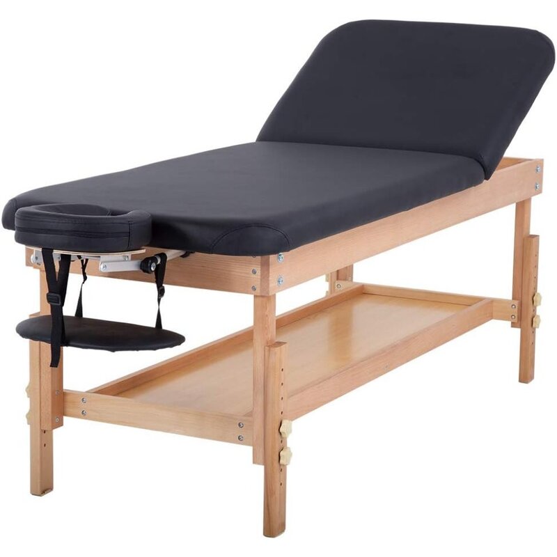 Массажный стол, стол для спа, длина 74 дюйма, ширина 28 дюймов, регулируемый по высоте стационарный массажный стол 1000, тяжелый стол для спа