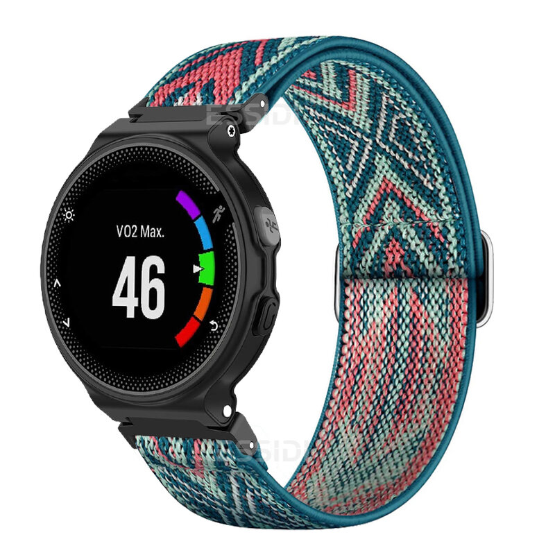 Solo Nylon Band For Garmin Forerunner 735XT Soft Braided Watch Bracelet Strap For 220 230 235 620 630 Approach S5 S6 S20 Loop