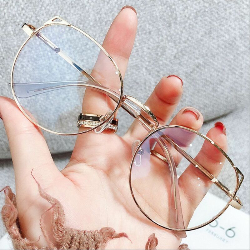 Fashion Portable Cute Anti-Blue Light Glasses Computer Goggles Cat Ears Eyeglasses Ultra Light Frame