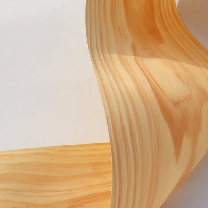 Chapa de madera maciza pura L: 2,5 metros x 200x0,5mm, chapa de pino Natural teñida