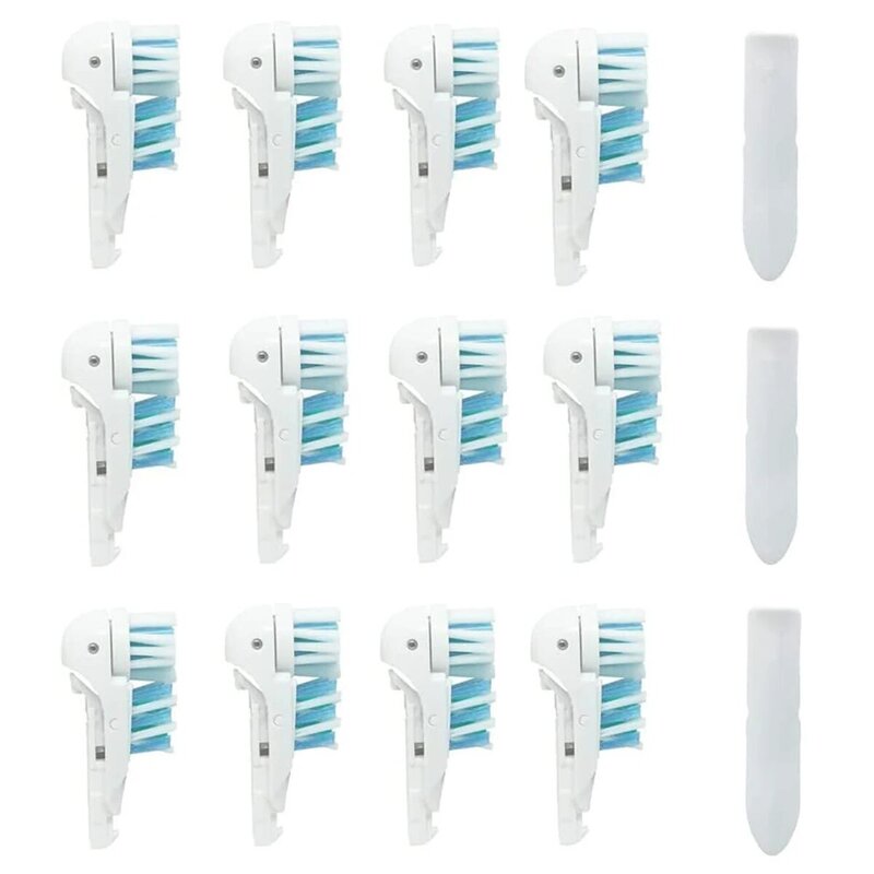 Cabeças de escova de dentes sensíveis, compatíveis com Oral-B Cross Action Power 3733 4732, Powerhead giratório limpo e refil