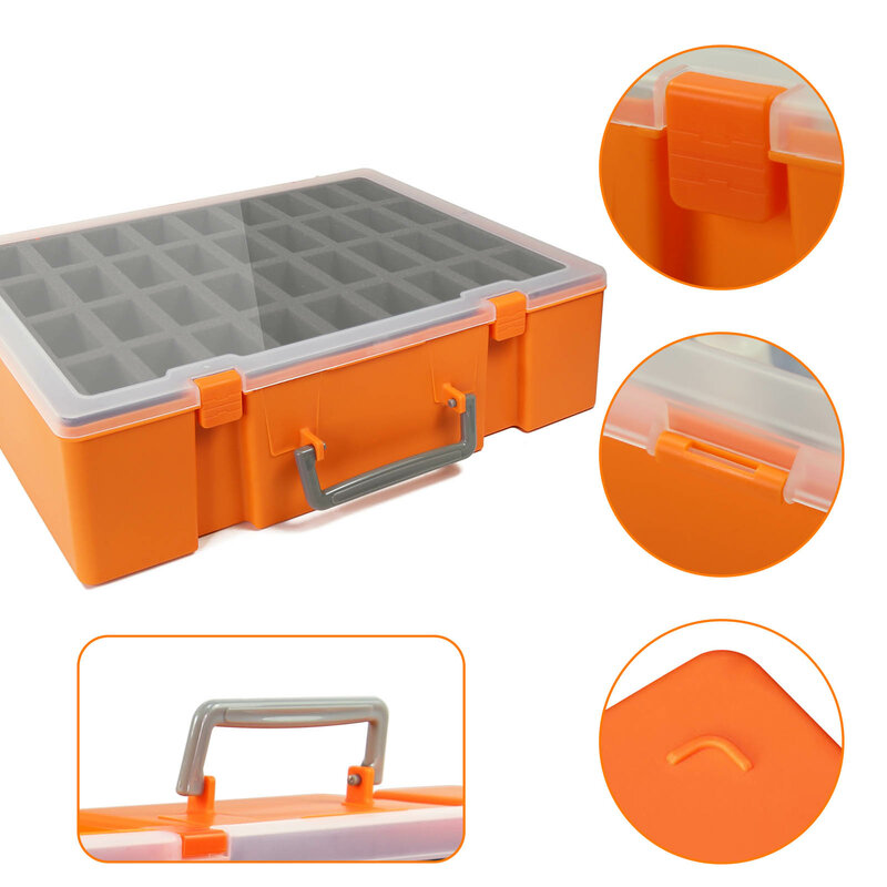 Evemodel двухслойная миниатюрная фигурка, чемодан, органайзер для хранения, эргономичный SN03R