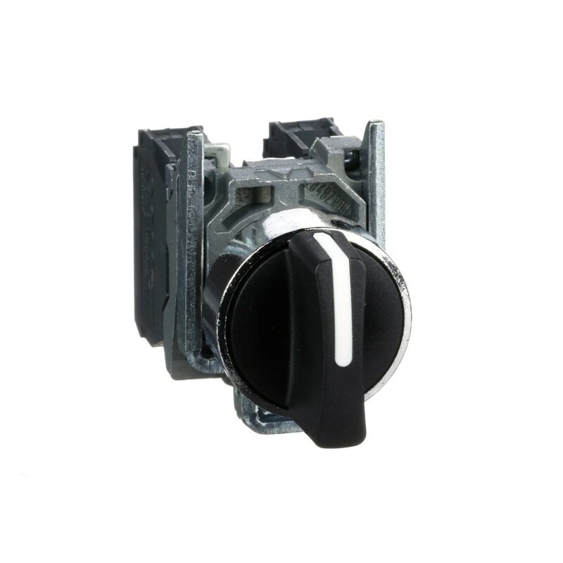 Interruptor selector negro XB4BD33, suspensión de 3 posiciones, 2NO, 600V
