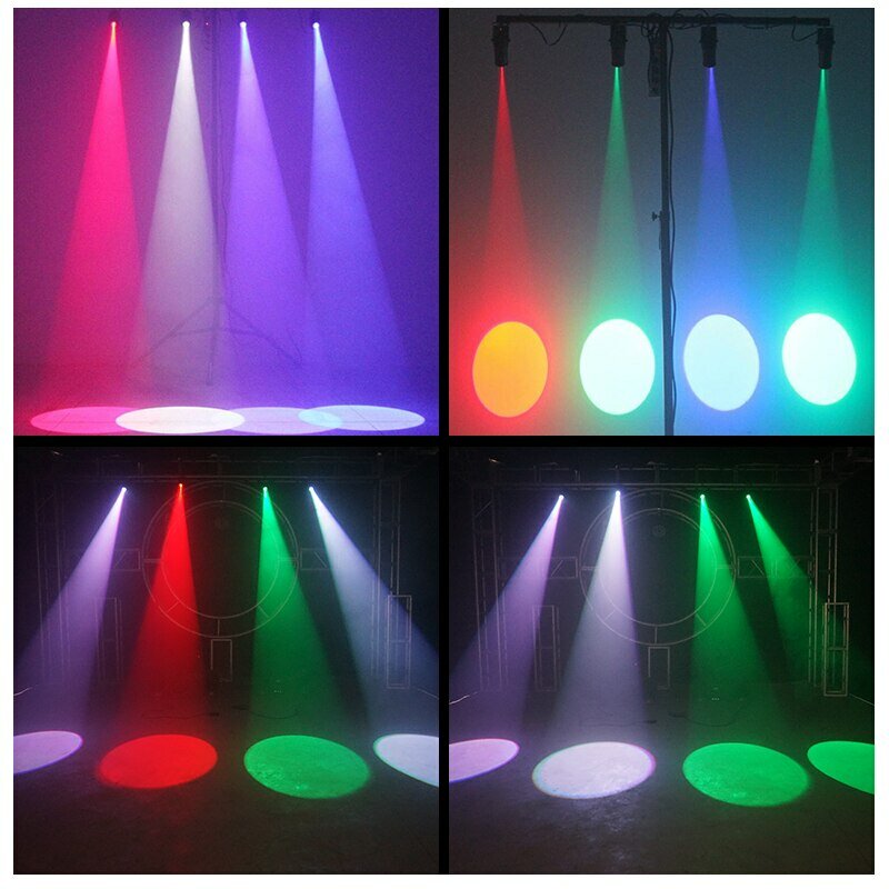 Luz LED de bola de discoteca, luz de punto de luz 10W RGBW 4 en 1, luz de escenario Dmx para eventos de DJ de la barra de fiesta