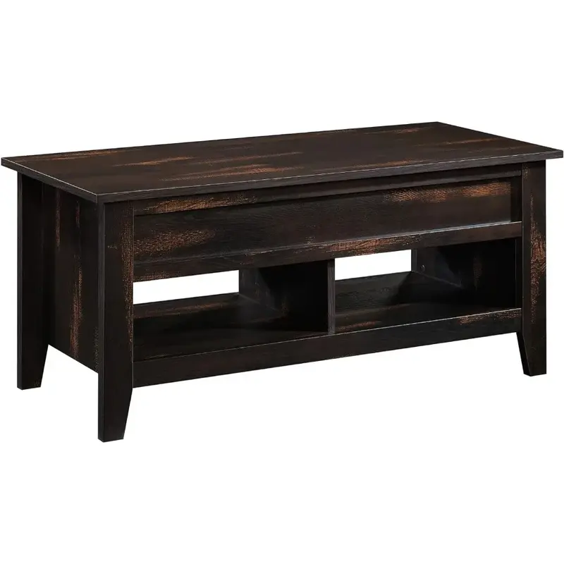 Mesa Lateral Dakota Pass Lift Top Coffee Table Char Pine Finish Coffee Tables for Living Room Furniture Lounge Center Table Side
