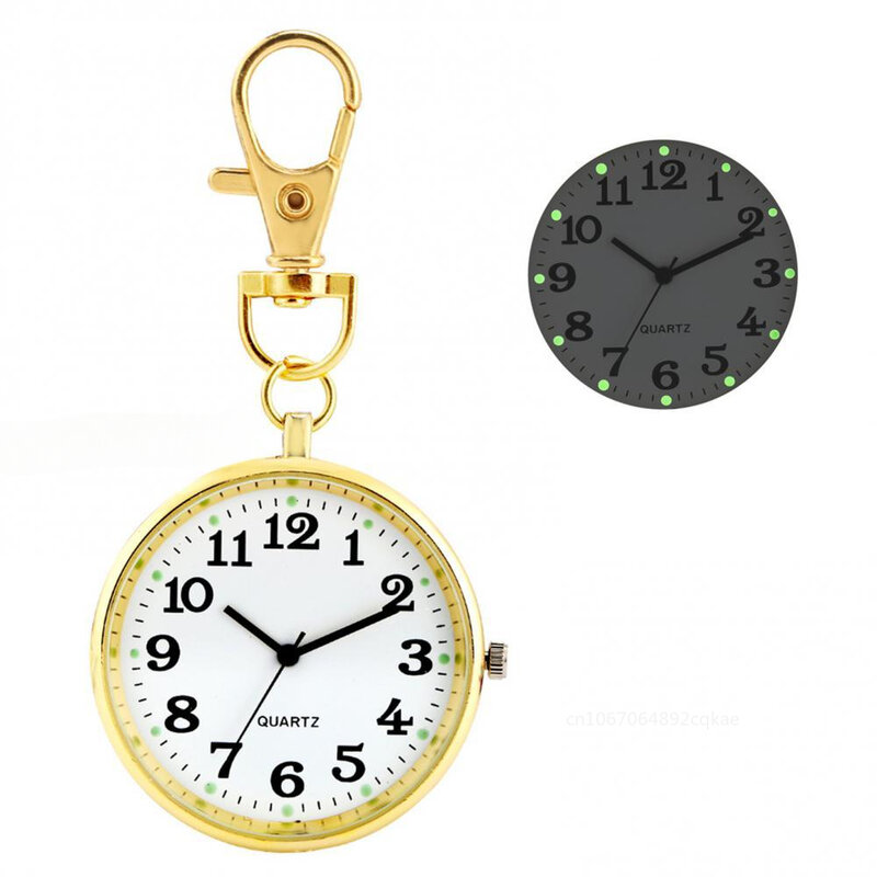Vintage Pocket Horloges Minimalistische Quartz Verpleegster Horloge Voor Unisex Vrouwen Heren Verpleegster Dokter Sleutel Gesp Hanger Horloge Groothandel