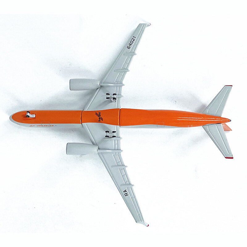 Die cast Russian TU-204C aircraft lega plastica modello 1:500 scala giocattolo collezione regalo simulazione display decorazione