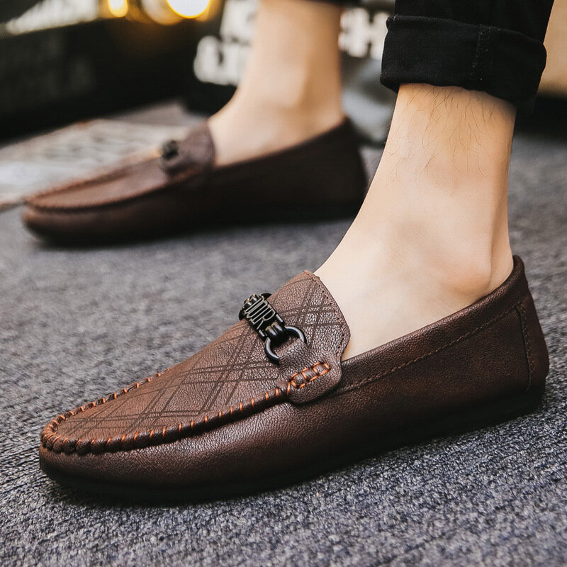 WOTTE męskie mokasyny moda wiosna Summe mężczyźni buty luksusowe buty ze skóry mężczyźni napęd obuwie klasyczne męskie obuwie