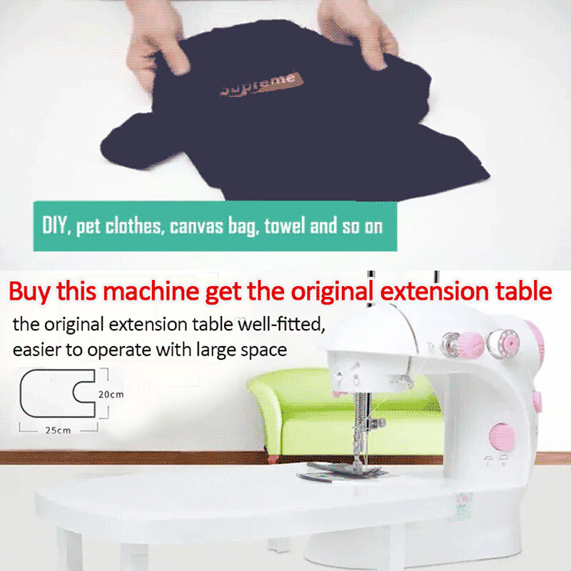 Mini macchina da cucire macchina da cucire multifunzione con pedale della taglierina della luce macchina da cucire portatile per la luce notturna della famiglia