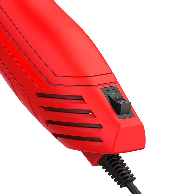 Alat las tembak panas plastik merah 1 buah 110V DIY solder daya listrik pengering panas untuk ahli listrik elektronik
