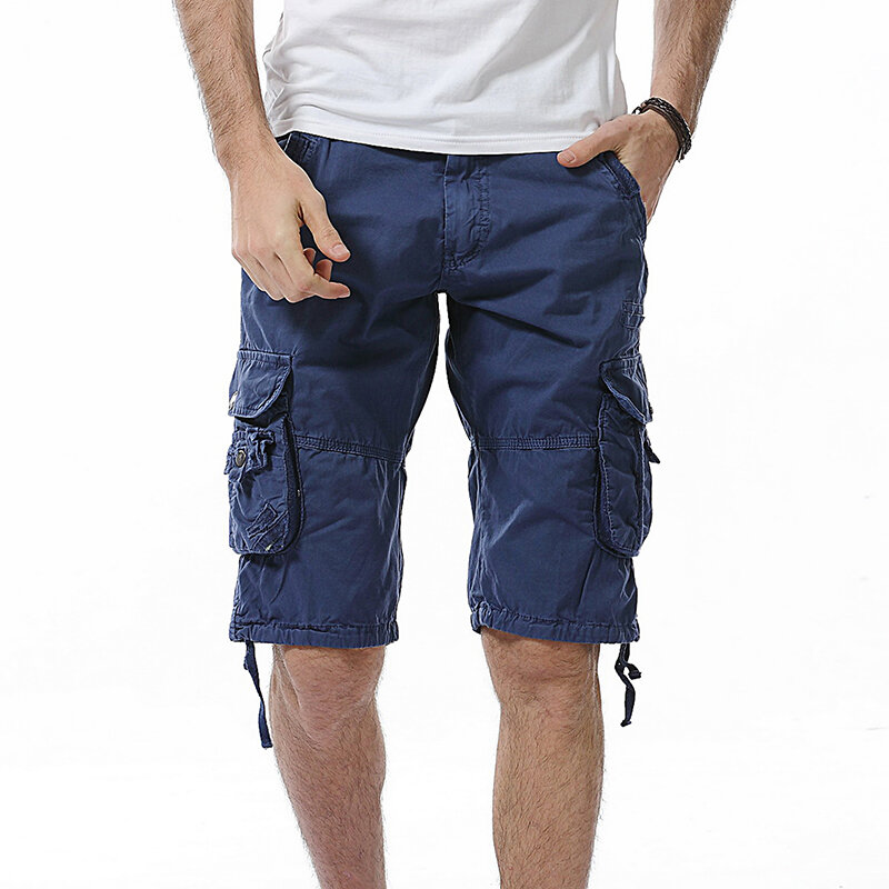Man Big Size Pockets Cotton Cargo Shorts Multicolor Camouflage Shorts  Asian Size 29-40