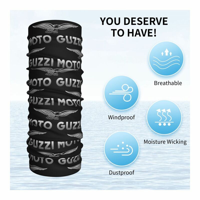Moto-Guzzi-Capa de pescoço para motocicletas masculinas e femininas, bandana Motorcross, envoltório quente, cachecol de ciclismo, caminhadas, adulto, lavável