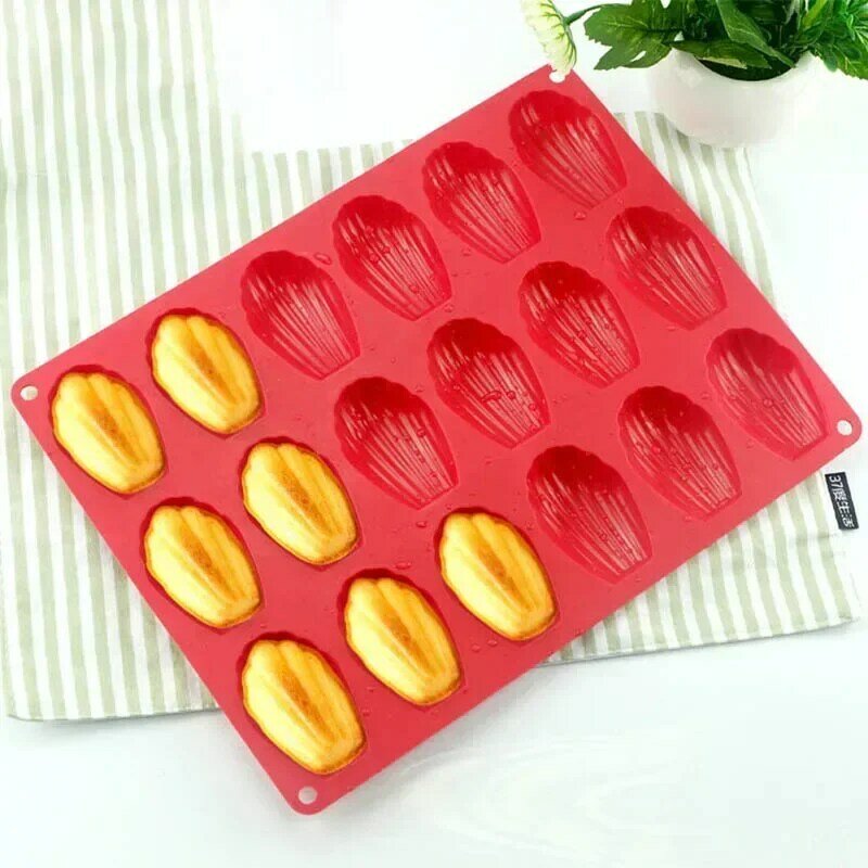 Mini Food Grade Madeleine Silicone Cake Mold Cookie Mold DIY Shell Baking Pan Mould Kitchen Bakeware Accessories