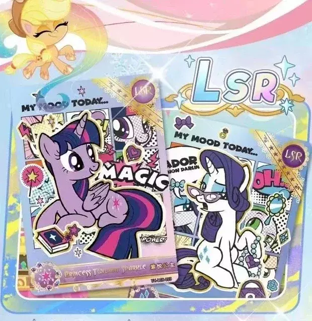 KAYOU-tarjeta de My Little Pony auténtica, tarjeta eterna de Amistad limitada, tarjetas SC SGR raras, regalo de juguete, tarjeta de princesa, 40 Aniversario