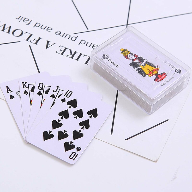 십대 및 성인용 휴대용 미니 포커 카드 놀이, 참신한 선물, 파티 찬사