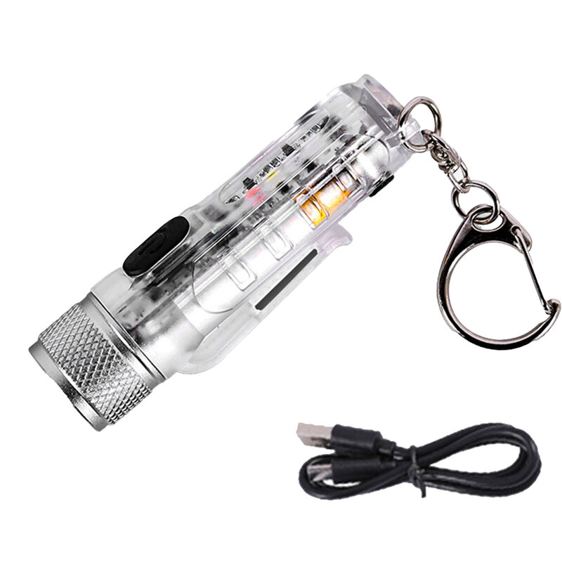 Ффонарь-брелок для ключей, ручной, магнитный светильник с высоким люменом, для кемпинга, на улице