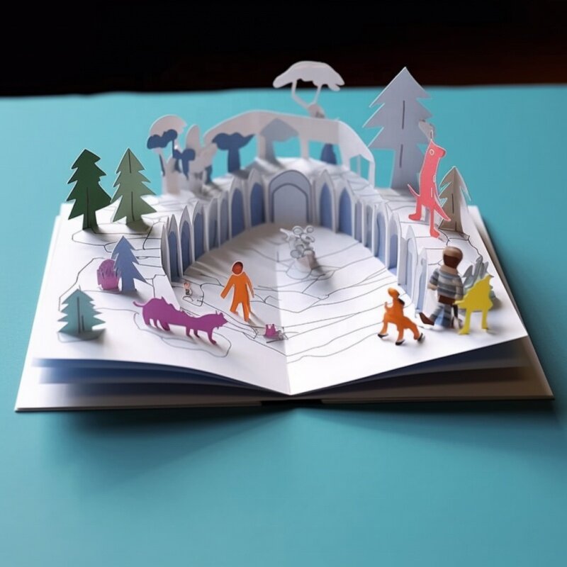 niestandardowy rysunek Kolorowe książki dla dzieci w twardej oprawie Wyskakujące książki dla niemowląt 3D wyprodukowane przez profesjonalnego producenta Pri