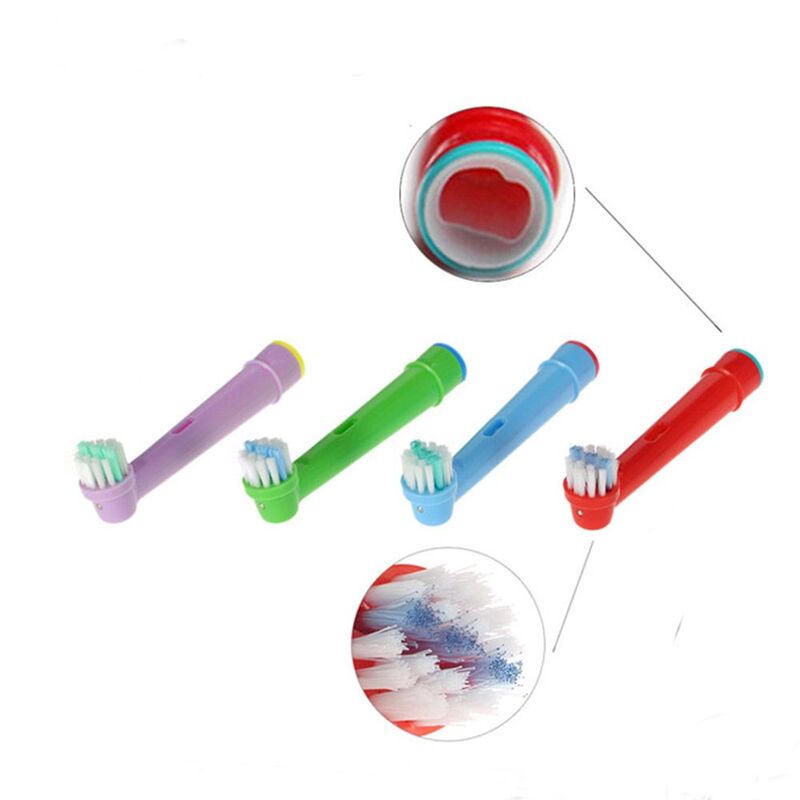 Excel Tooth Stages Fit EB-10A Advance Power/Pro Toothbrush Heads Electric Brush Replacement for Children Kids Oral Care