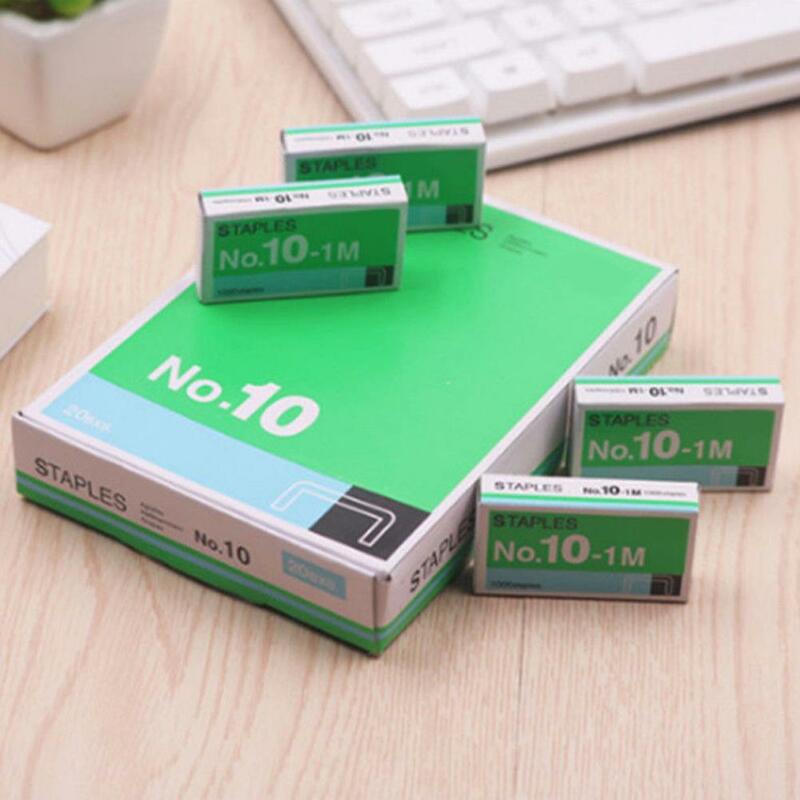 1000pcs/box Staples For Desktop Stapler Accessories No. 10 Small Staples Stationery Tapetool Metal Office Staples Normal Tools
