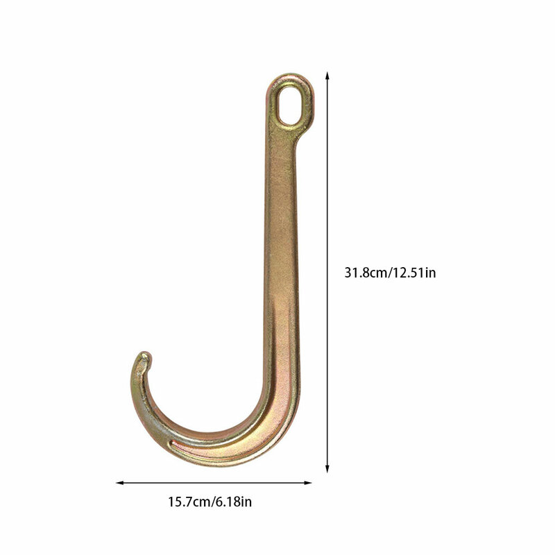 Universal Tow Truck Hook Long Handle Wrecker J Shaped Traction Hooks Automotive Automobile Repair Upgrade Modified Accessories